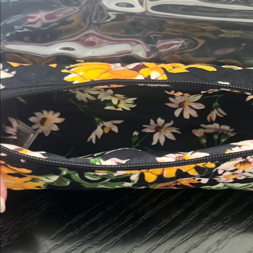 Vera Bradley Floral Black, Yellow, Green Jewelry Case - Picture 3 of 6